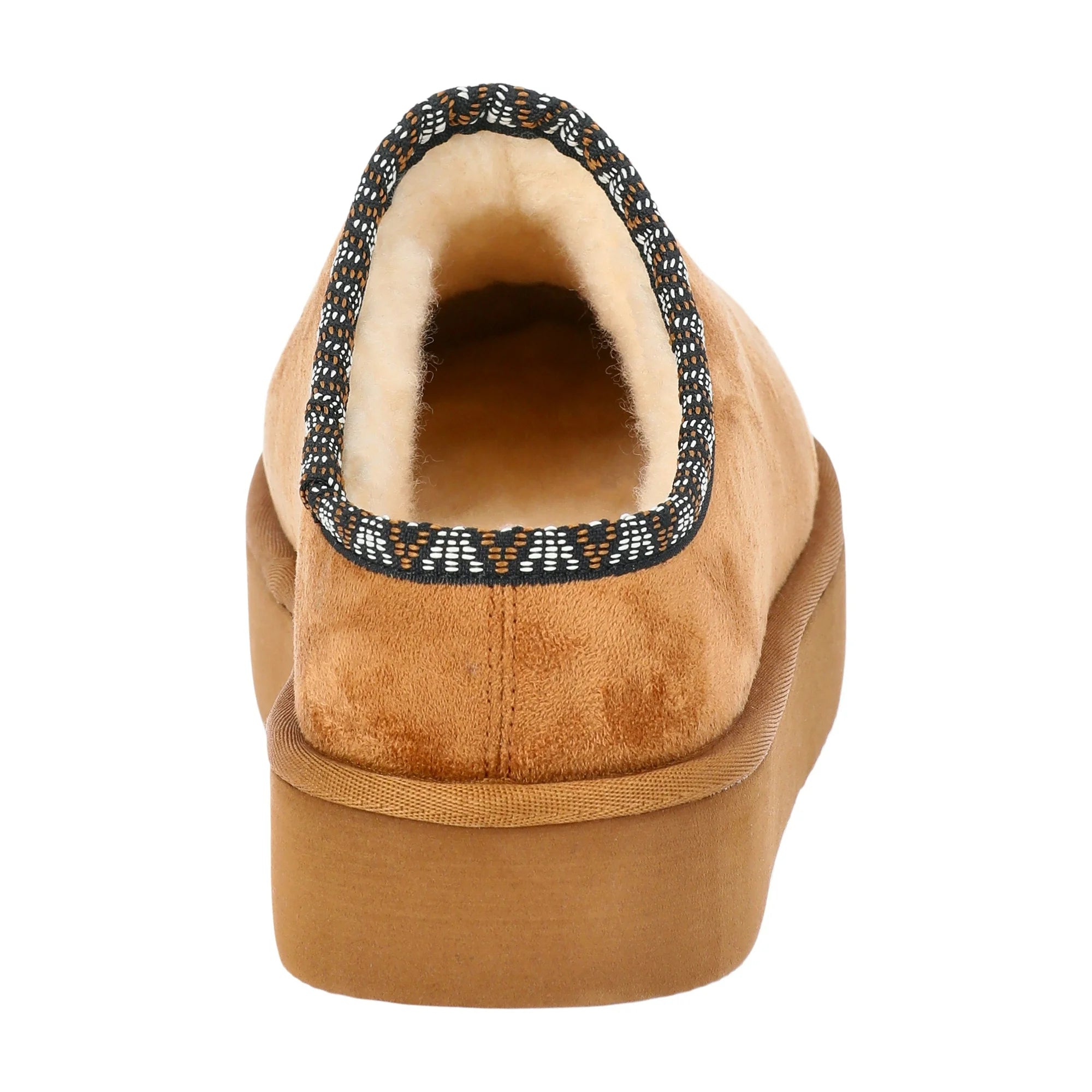 Pawz Women's Hazel Platform Clog Slippers with Faux Fur Lining